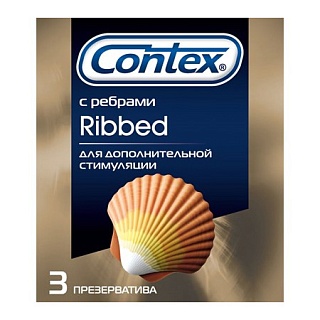 Контекс презерв Ribbed N3 (Рекитт)