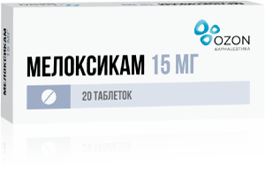 Мелоксикам таб 15мг N20 (Озон)