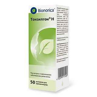 Купить тонзилгон н капли 50мл (бионорика) Тонзилгон Н капли 50мл (Бионорика)