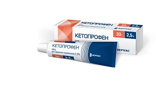 Кетопрофен гель 2,5% 30г (Вертекс)