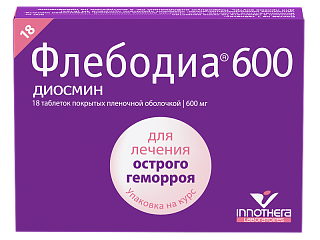 Флебодиа 600 таб п/о 600мг N18 (Иннотек)
