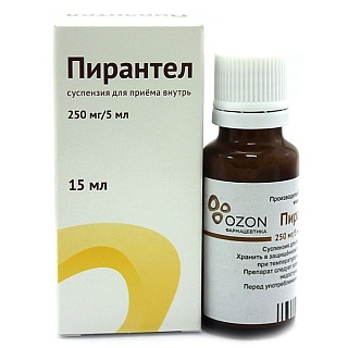Пирантел сусп 250мг/5мл 15мл (Озон)