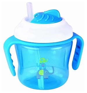 Бусинка поильник-непроливайка/труб 8+150мл арт616