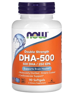 Нау Фудс ДГК Концентрат рыбьего жира 500мг капс N90 (Нау Фудс)