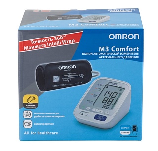 Омрон Тонометр M3 Comfort НЕМ-7134-ALRU с адаптером (Омрон)
