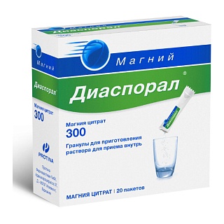 Магний-Диаспорал 300 пор д/приг р-ра N20 (Протина)