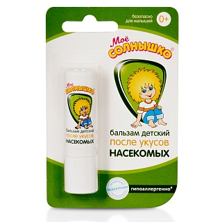 Мое Солнышко бальзам дет п/укусов насек 2,8г (Аванта)