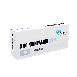 Хлоропирамин таб 25мг N20 (Озон)