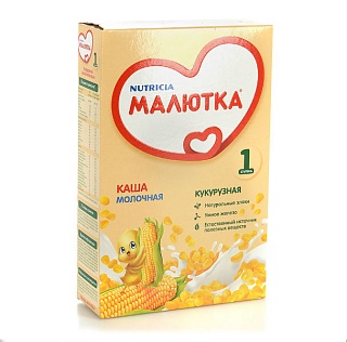 Малютка молоч кукурузная каша 220г (Нутриция)