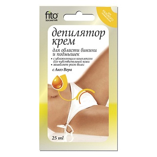 Депилятор крем с экстрактом алоэ 25мл (Фитокосметик)