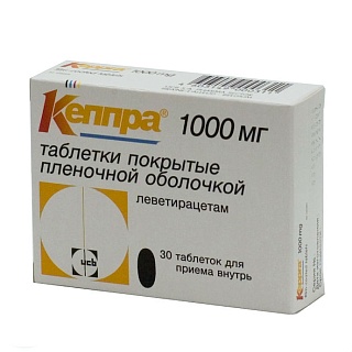 Кеппра таб п/пл/о 1000мг N30 (ЮСБ)