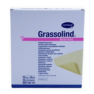 Хартманн повязка Гразолинд мазевая д/ран 10х10см (Хартманн)